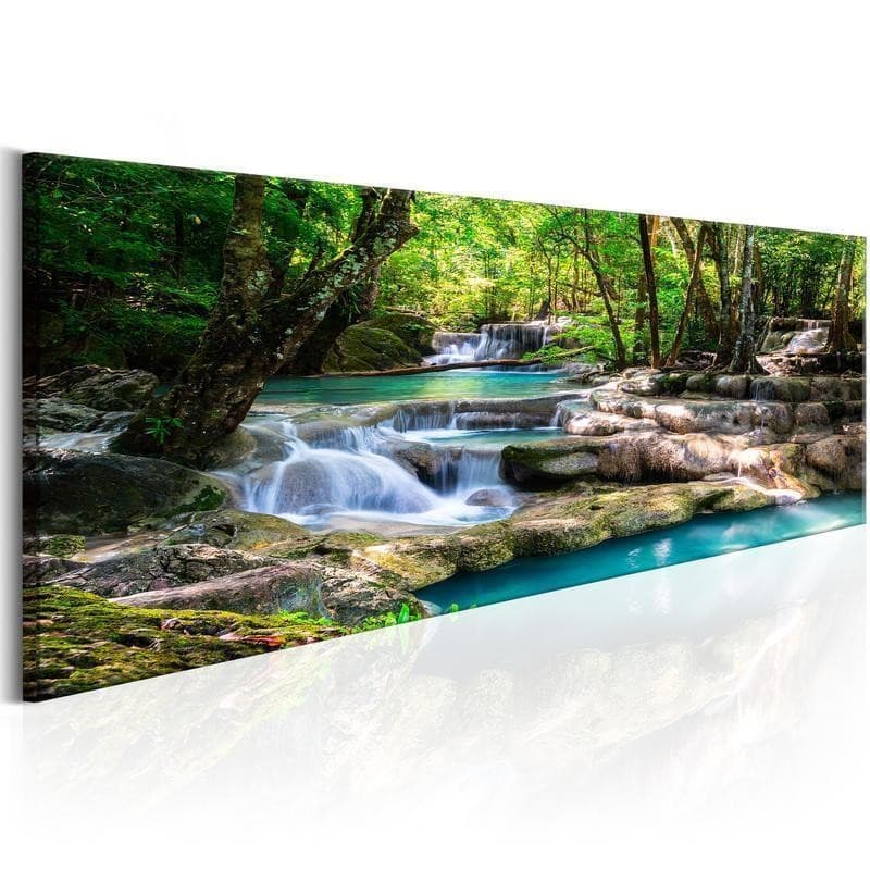 Quadro Nature Forest Waterfall in Poster e stampe Collezione Casa - Trebisacce, commercioVirtuoso.it