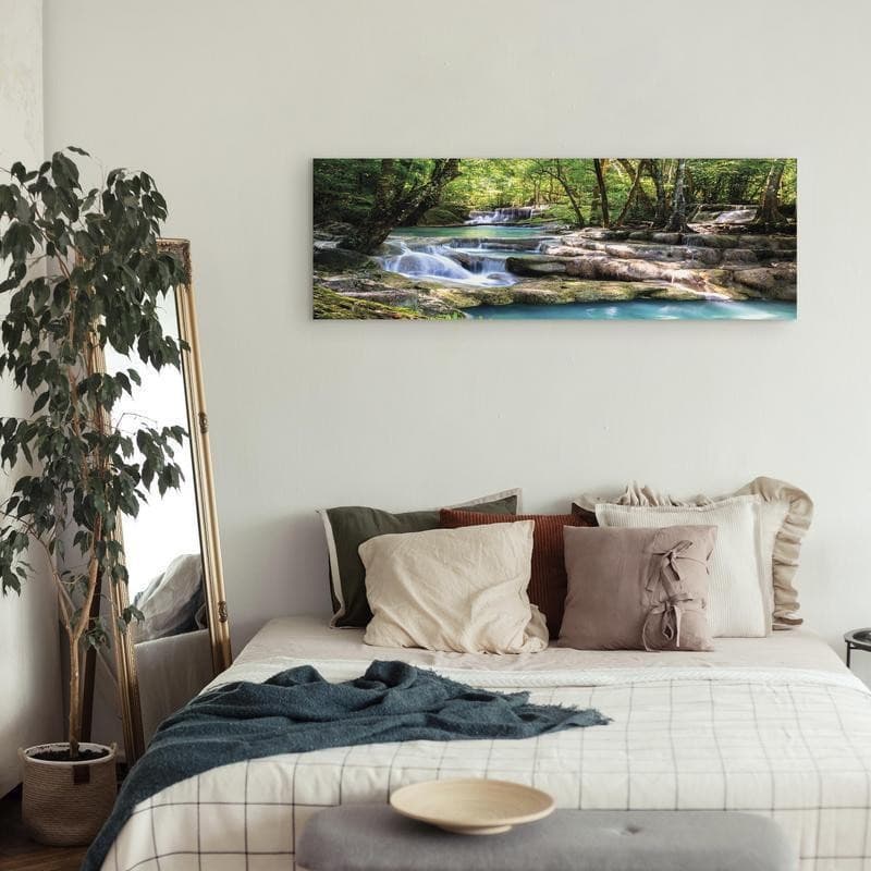 Quadro Nature Forest Waterfall in Poster e stampe Collezione Casa - Trebisacce, commercioVirtuoso.it