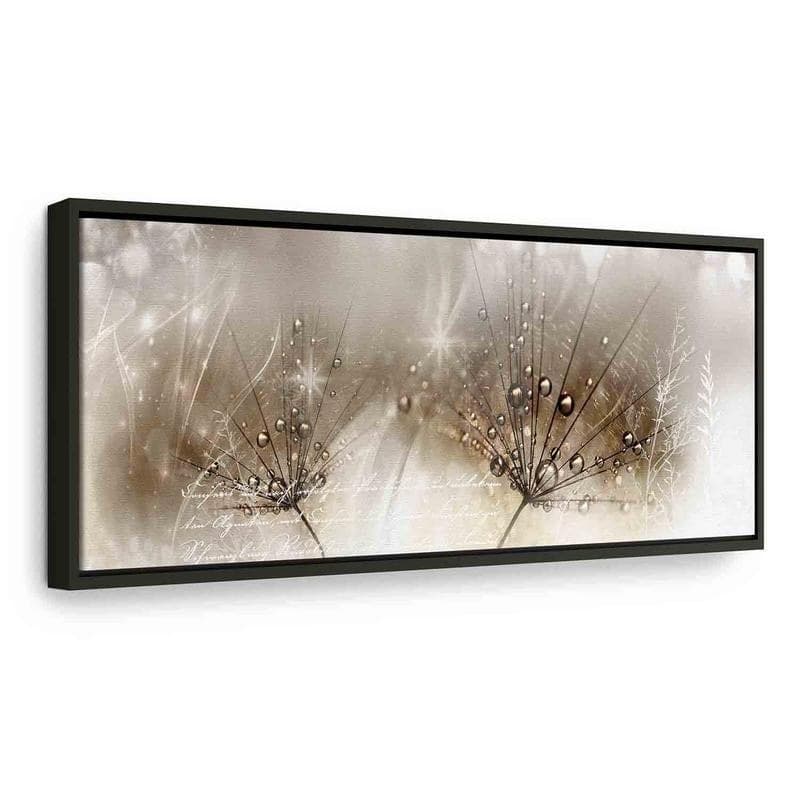 Quadro Drops of Dew (1 Part) Brown Narrow in Poster e stampe Collezione Casa - Trebisacce, commercioVirtuoso.it