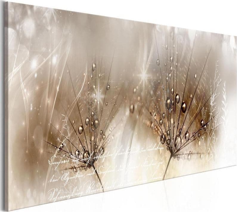 Quadro Drops of Dew (1 Part) Brown Narrow in Poster e stampe Collezione Casa - Trebisacce, commercioVirtuoso.it