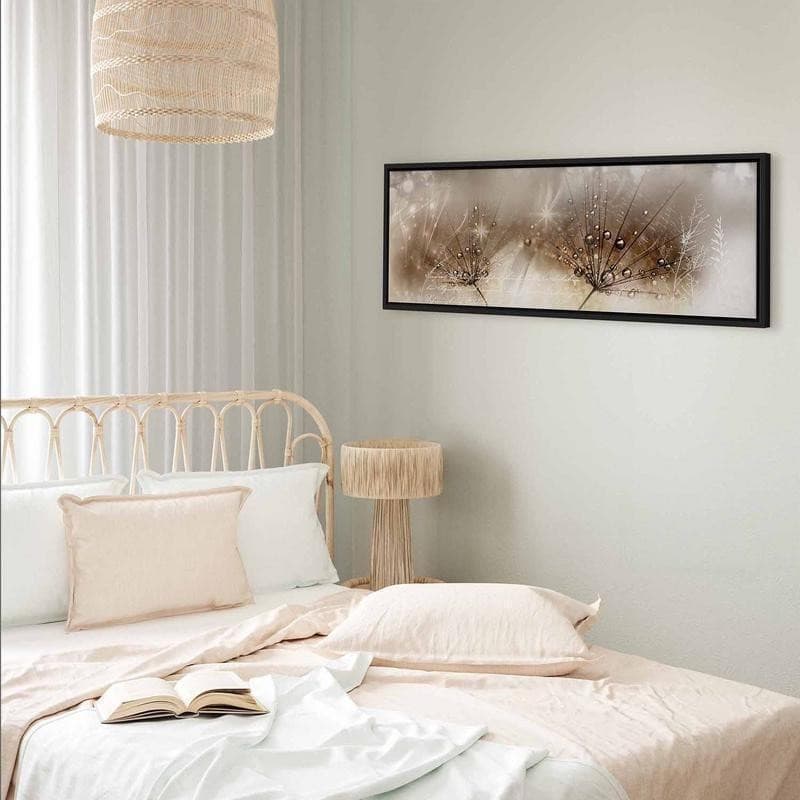 Quadro Drops of Dew (1 Part) Brown Narrow in Poster e stampe Collezione Casa - Trebisacce, commercioVirtuoso.it