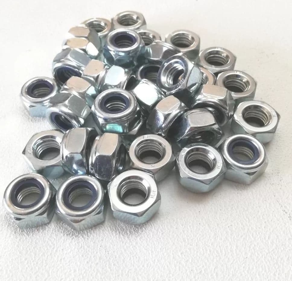 M 24 chiave 36 - 5pz esagonale autobloccante zincato passo grosso in Dadi e bulloni esagonali per macchina Aloiserw.com - Altomonte, commercioVirtuoso.it
