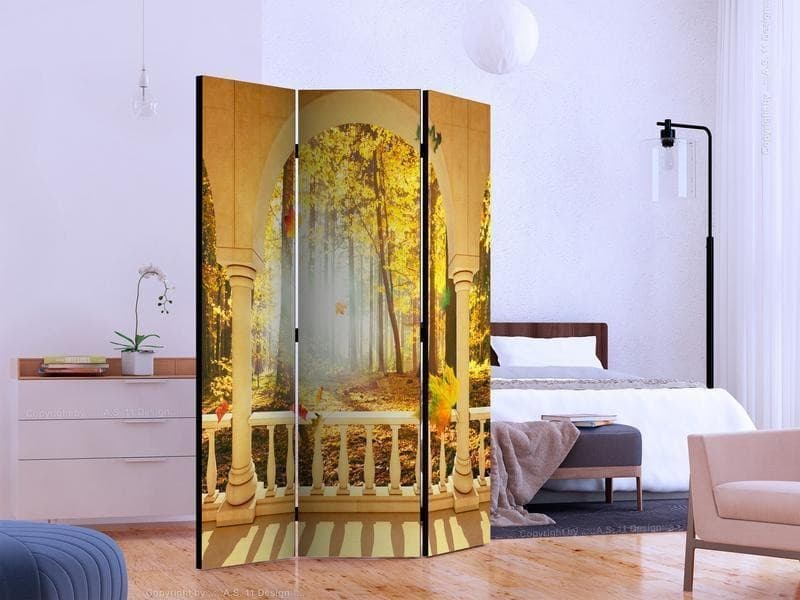 Paravento foresta autunnale da sogno a tre ante in Paraventi Collezione Casa - Trebisacce, commercioVirtuoso.it