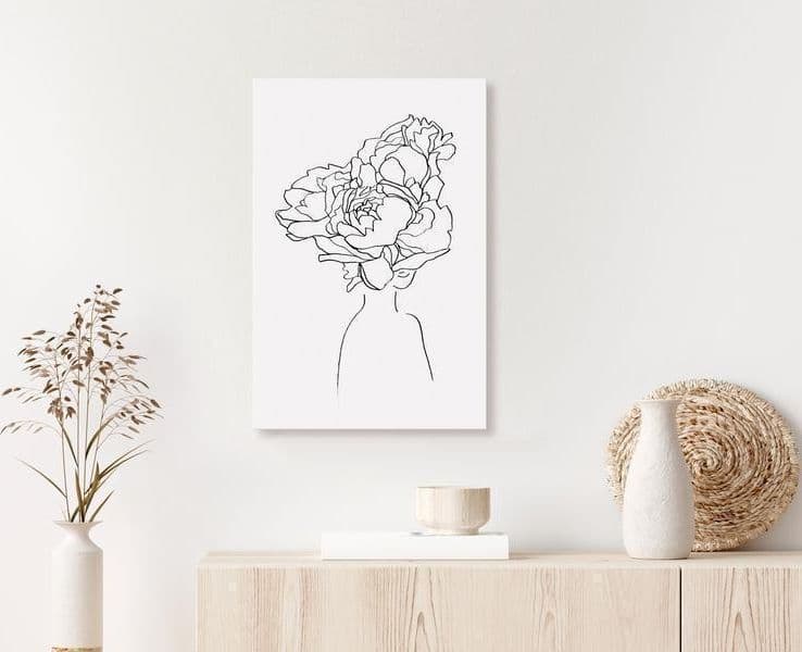 Quadro Above the Flowers (1 Part) Vertical in Poster e stampe Collezione Casa - Trebisacce, commercioVirtuoso.it