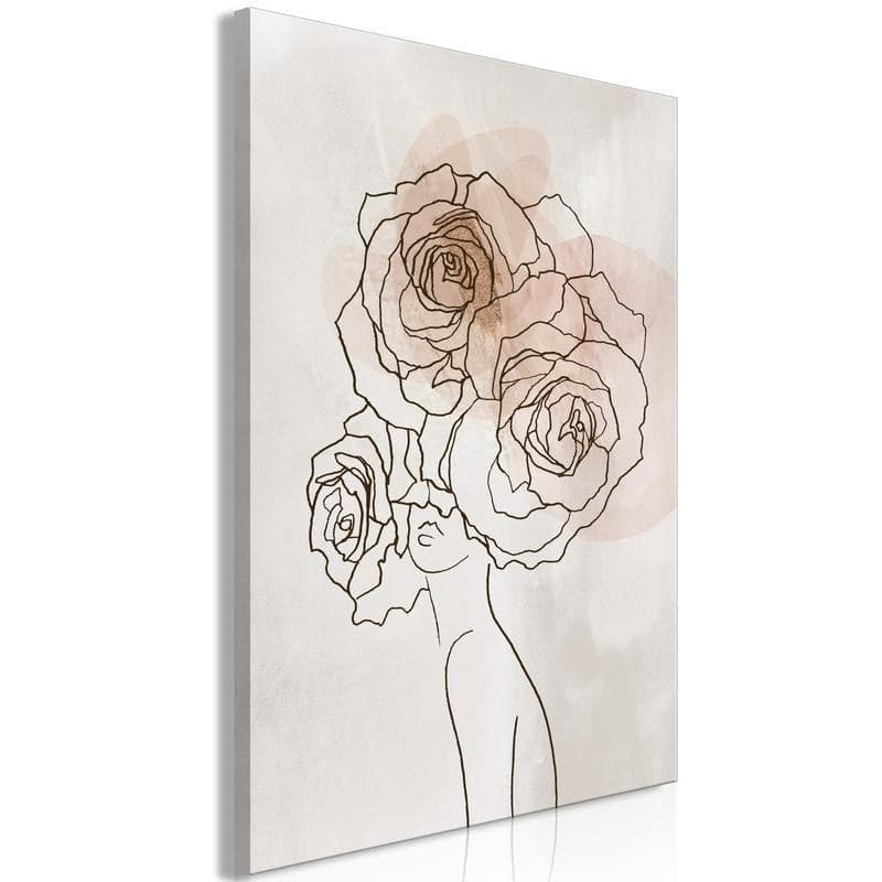 Quadro Anna and Roses (1 Part) Vertical in Poster e stampe Collezione Casa - Trebisacce, commercioVirtuoso.it