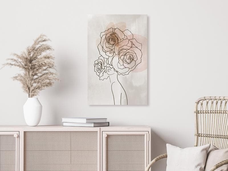 Quadro Anna and Roses (1 Part) Vertical in Poster e stampe Collezione Casa - Trebisacce, commercioVirtuoso.it