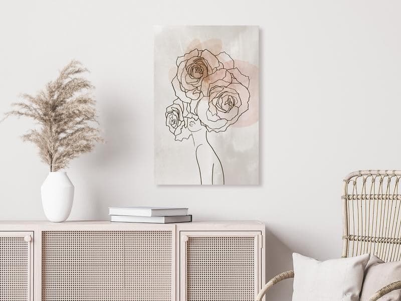 Quadro Anna and Roses (1 Part) Vertical in Poster e stampe Collezione Casa - Trebisacce, commercioVirtuoso.it
