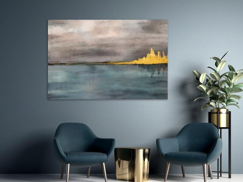 Quadro Golden City (1 Part) Wide in Poster e stampe Collezione Casa - Trebisacce, commercioVirtuoso.it