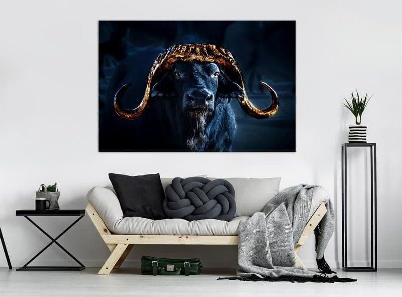 Quadro Golden Horns (1 Part) Wide in Poster e stampe Collezione Casa - Trebisacce, commercioVirtuoso.it