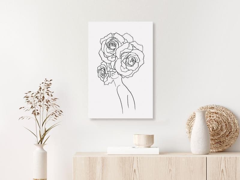 Quadro Fancy Roses (1 Part) Vertical in Poster e stampe Collezione Casa - Trebisacce, commercioVirtuoso.it