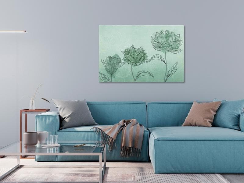Quadro Three Flowers (1 Part) Wide in Poster e stampe Collezione Casa - Trebisacce, commercioVirtuoso.it