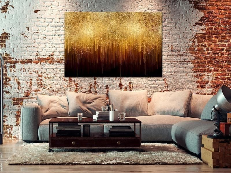 Quadro Golden Expansion (1 Part) Wide in Poster e stampe Collezione Casa - Trebisacce, commercioVirtuoso.it