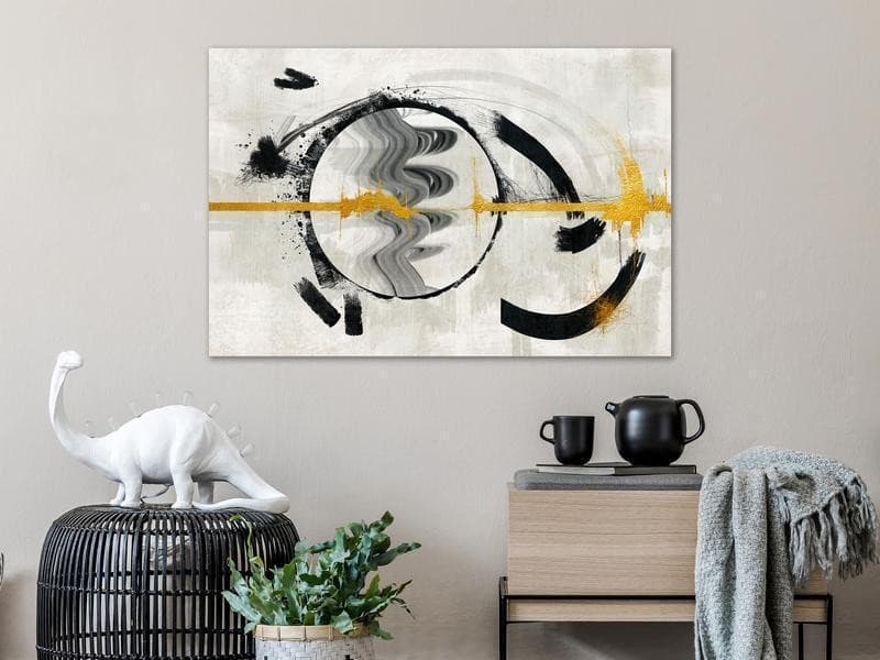 Quadro Golden Thread (1 Part) Wide in Poster e stampe Collezione Casa - Trebisacce, commercioVirtuoso.it