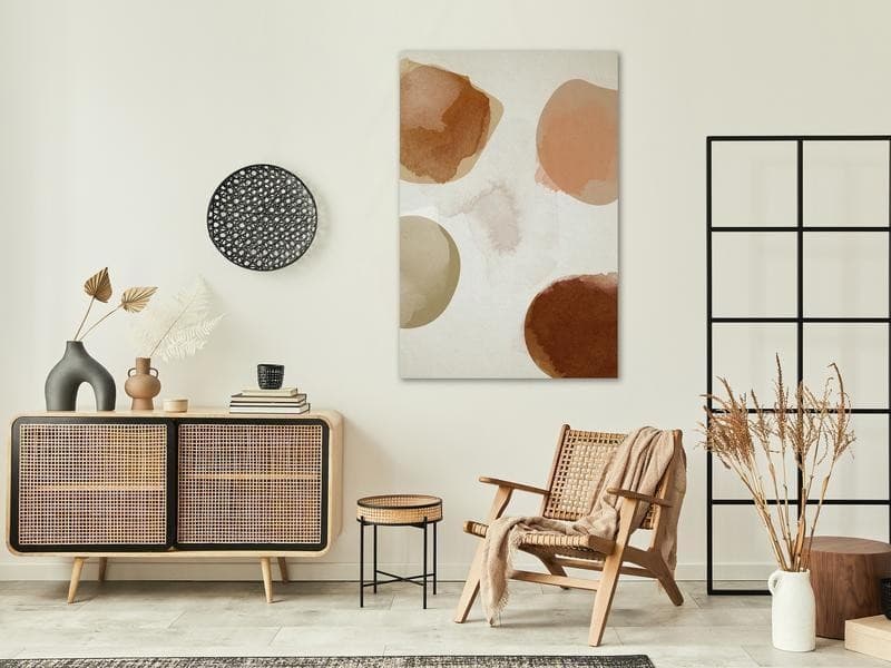 Quadro Beige Abstraction (1 Part) Vertical in Poster e stampe Collezione Casa - Trebisacce, commercioVirtuoso.it