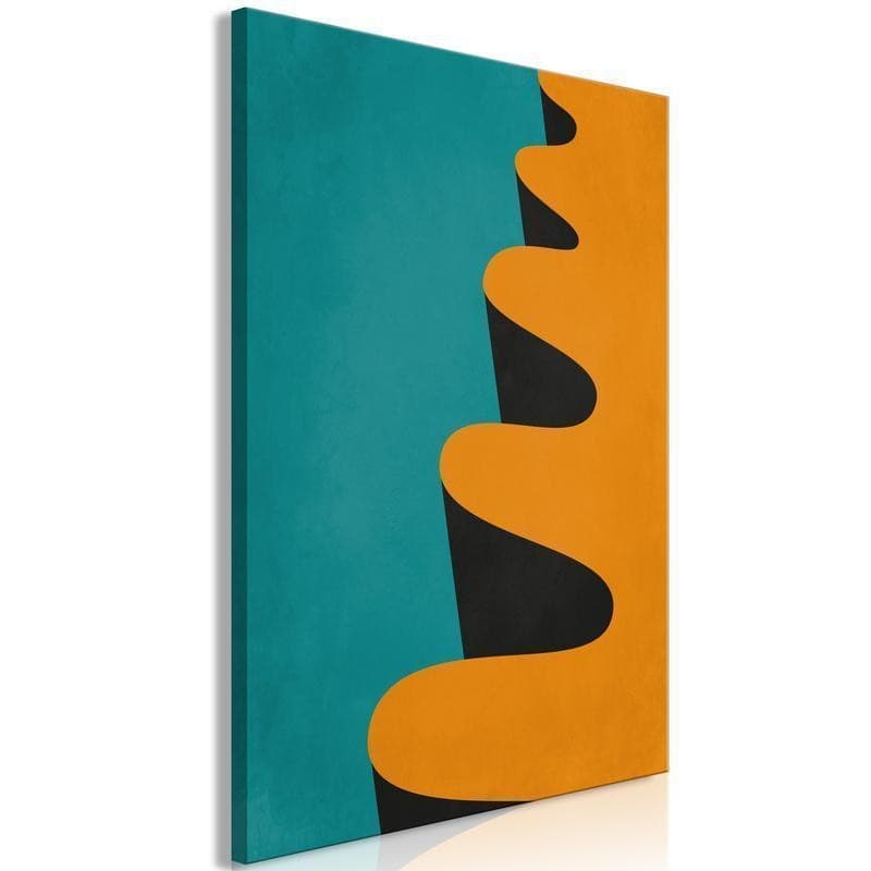 Quadro Orange Wave (1 Part) Vertical in Poster e stampe Collezione Casa - Trebisacce, commercioVirtuoso.it