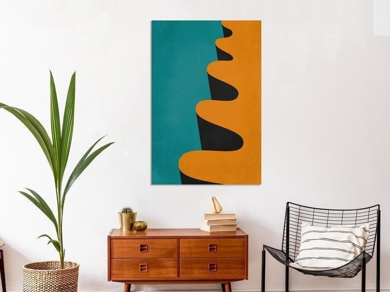 Quadro Orange Wave (1 Part) Vertical in Poster e stampe Collezione Casa - Trebisacce, commercioVirtuoso.it