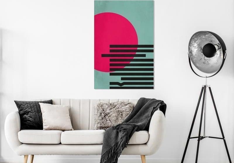 Quadro Pink Sun (1 Part) Vertical in Poster e stampe Collezione Casa - Trebisacce, commercioVirtuoso.it