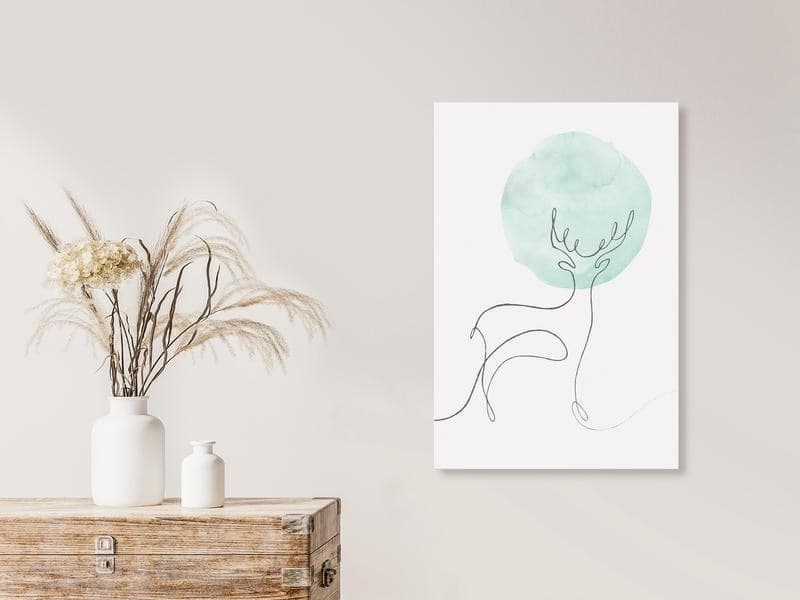 Quadro Lunar Line (1 Part) Vertical in Poster e stampe Collezione Casa - Trebisacce, commercioVirtuoso.it