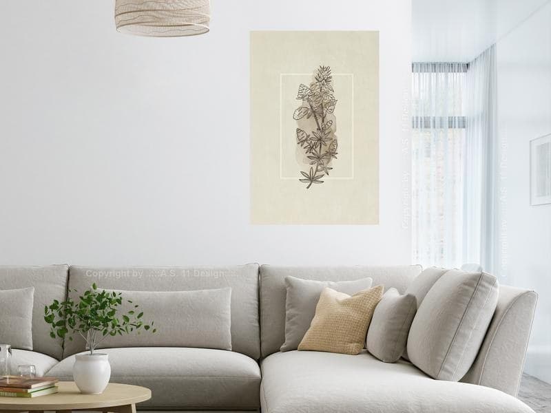 Quadro Field Sketch (1 Part) Vertical in Poster e stampe Collezione Casa - Trebisacce, commercioVirtuoso.it