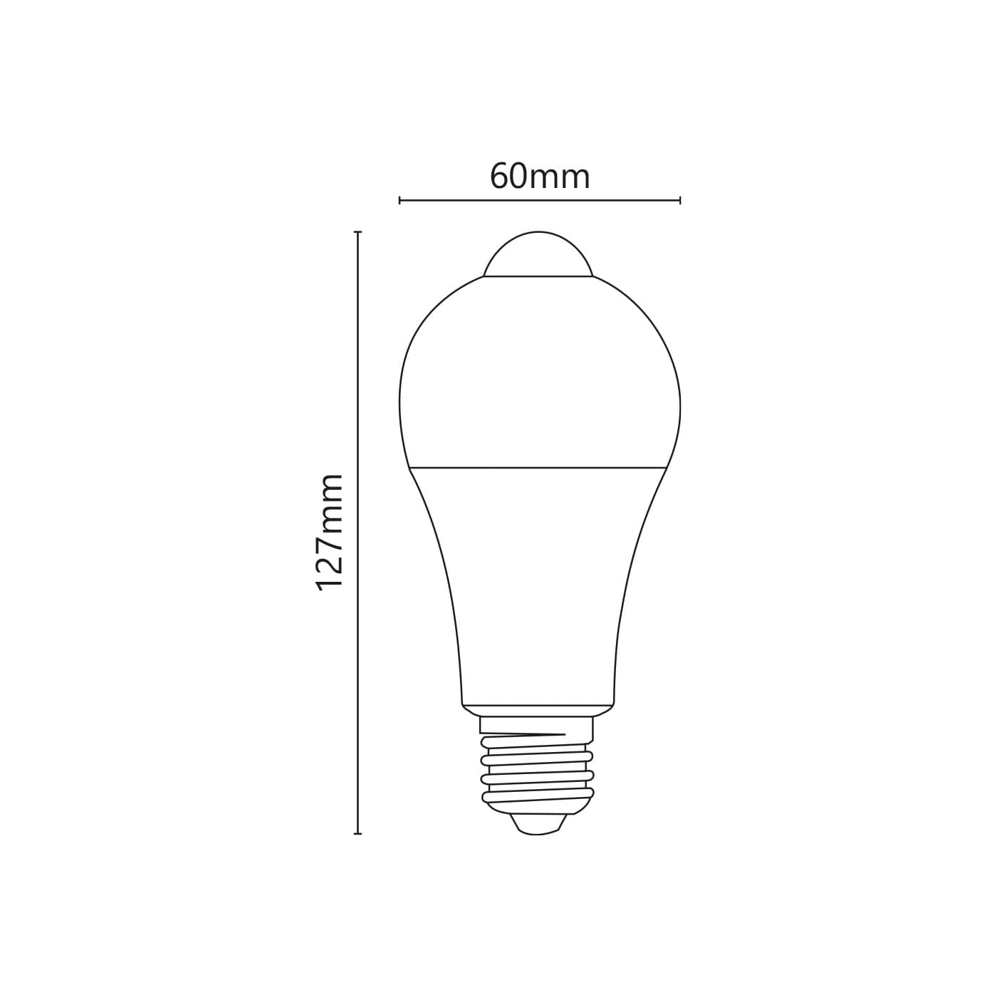 Alca Power A60 10W 220V 900LM 4000K E27 lampada classica a led PIR in Lampadine a LED Aloiserw.com - Altomonte, commercioVirtuoso.it