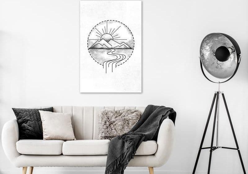 Quadro Mountain Drawing (1 Part) Vertical in Poster e stampe Collezione Casa - Trebisacce, commercioVirtuoso.it