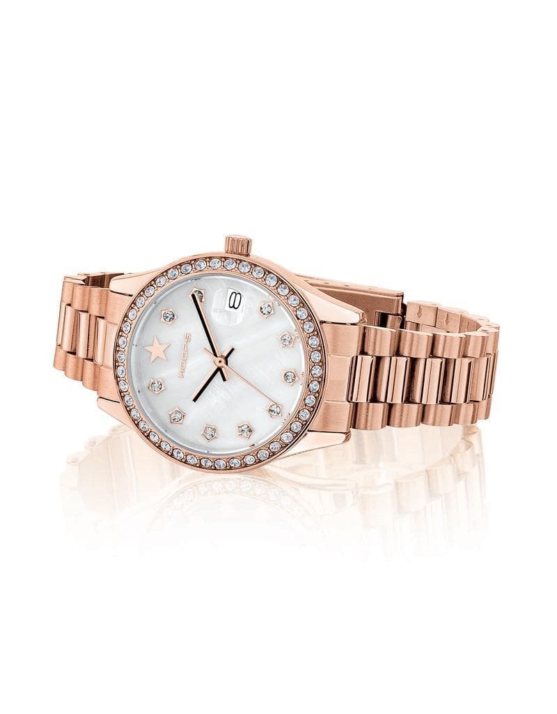 Hoops - orologio SUPER LUXURY GOLD MADREPERLA BIANCA in Orologi da polso Alba Gioielli - Casoria, commercioVirtuoso.it