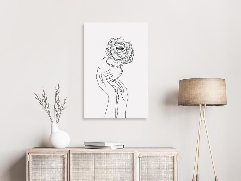 Quadro Delicate Flower (1 Part) Vertical in Poster e stampe Collezione Casa - Trebisacce, commercioVirtuoso.it