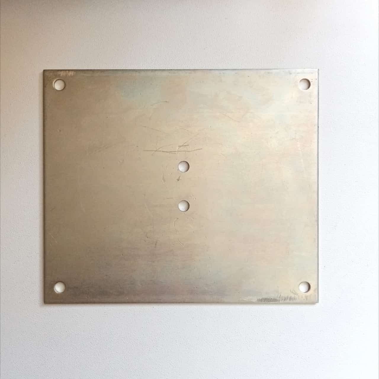 Piastra zincata 270x230mm per fissaggi a pavimento e muro in Piastre posteriori Aloiserw.com - Altomonte, commercioVirtuoso.it
