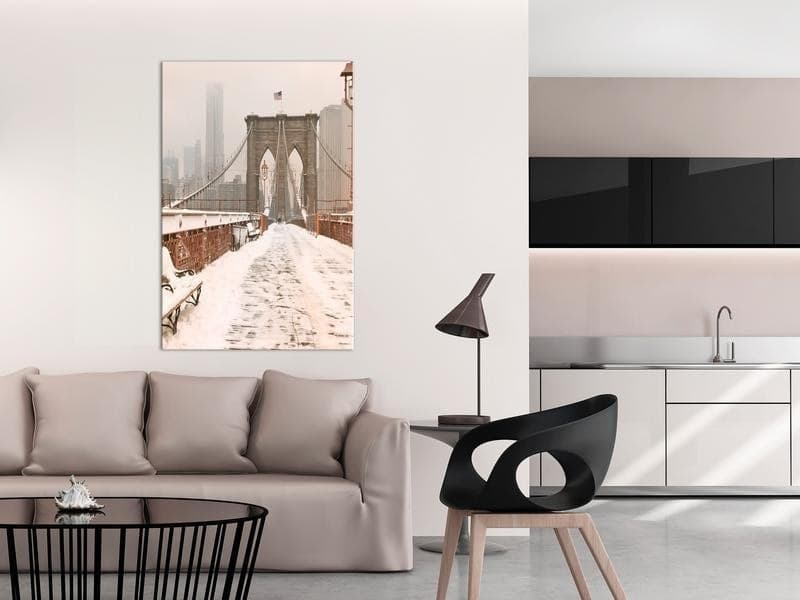 Quadro Brooklyn Bridge in Sepia (1 Part) Vertical in Poster e stampe Collezione Casa - Trebisacce, commercioVirtuoso.it