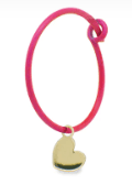 Rue des Mille - MONO ORECCHINO CUORE HOOP FUCSIA FLUO ORO18KT in Orecchini Alba Gioielli - Casoria, commercioVirtuoso.it