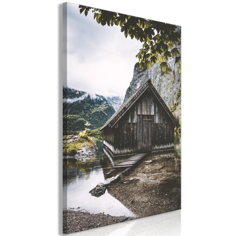 Quadro House in the Mountains (1 Part) Vertical in Poster e stampe Collezione Casa - Trebisacce, commercioVirtuoso.it