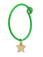 Rue des Mille - MONO ORECCHINO STELLA HOOP VERDE FLUO ORO18KT in Orecchini Alba Gioielli - Casoria, commercioVirtuoso.it