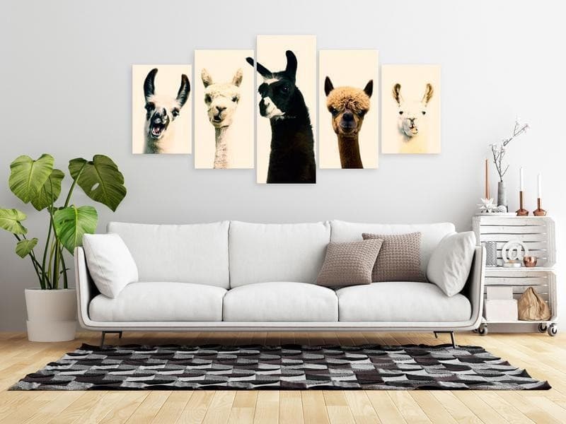 Quadro Happy Family (5 Parts) Wide in Dipinti Collezione Casa - Trebisacce, commercioVirtuoso.it