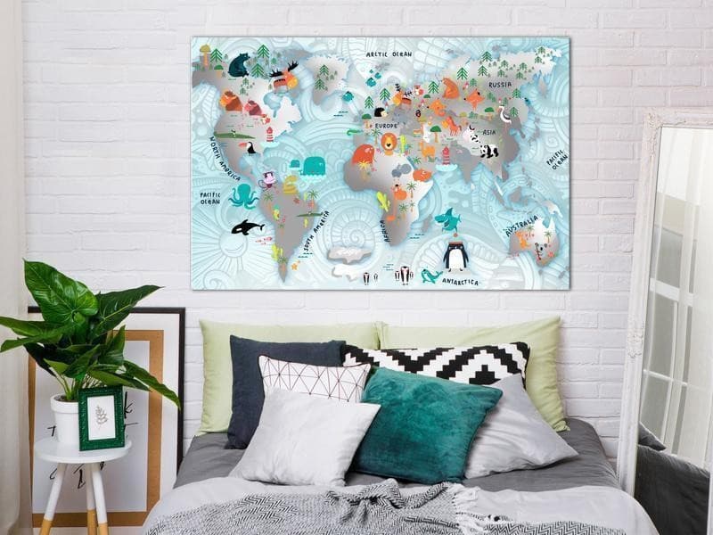 Quadro Fairytale Map (1 Part) Wide in Poster e stampe Collezione Casa - Trebisacce, commercioVirtuoso.it