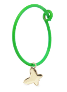 Rue des Mille - MONO ORECCHINO FARFALLA HOOP VERDE FLUO ORO18KT in Orecchini Alba Gioielli - Casoria, commercioVirtuoso.it