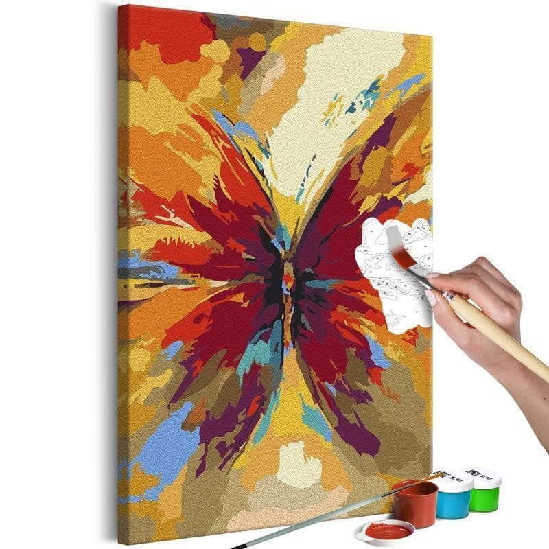 Quadro fai da te  Multicolored Butterfly