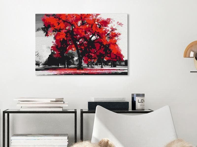 Quadro fai da te Expressive Tree in Dipingere con i numeri Collezione Casa - Trebisacce, commercioVirtuoso.it