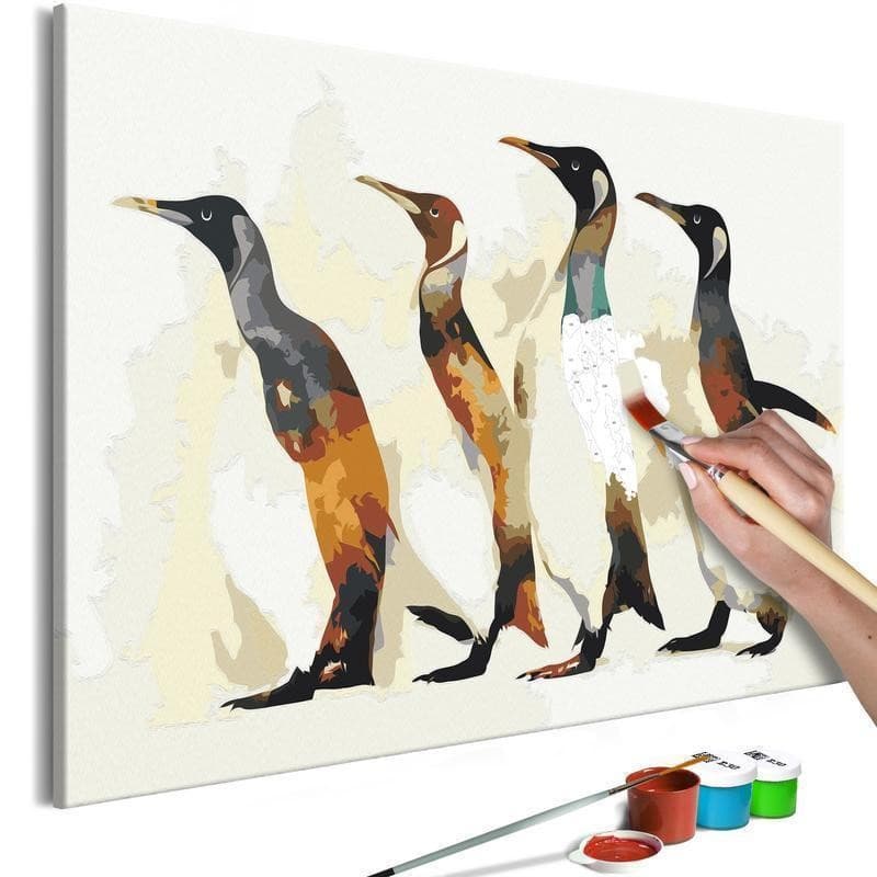 Quadro fai da te  Penguin Family