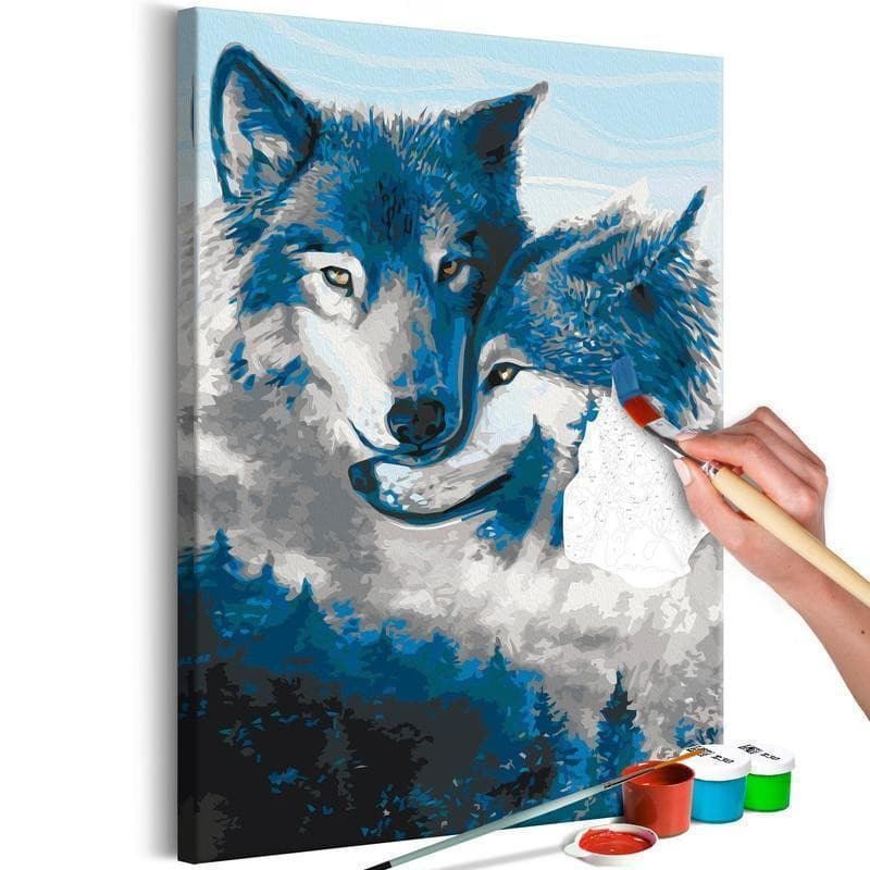 Quadro fai da te Wolves in Love
