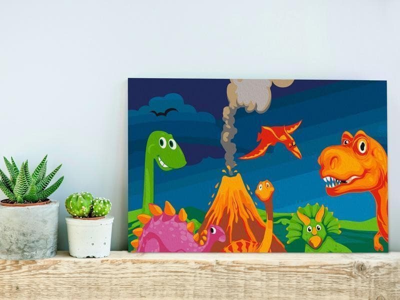 Quadro fai da te Dinosaur World in Kit di pittura Collezione Casa - Trebisacce, commercioVirtuoso.it
