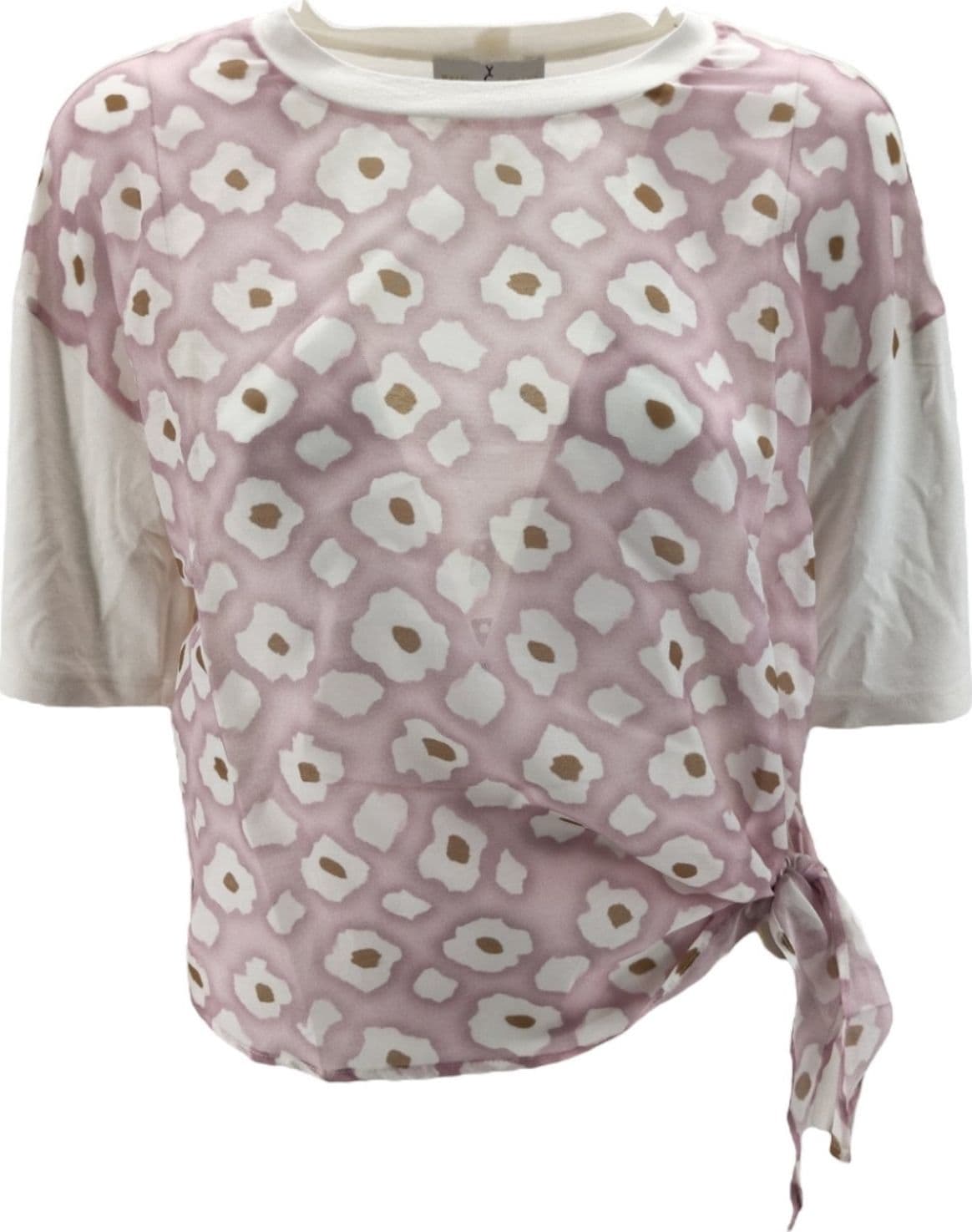 WHYCI  T-shirt e Polo Rosa/bianco/tabacco