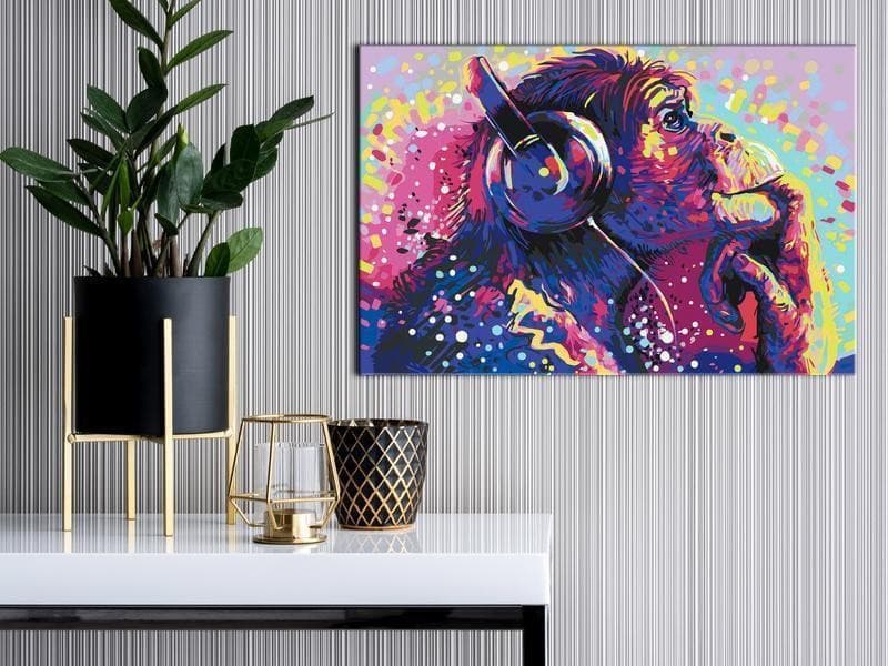 Quadro fai da te Magic Chimpanzee in Dipingere con i numeri Collezione Casa - Trebisacce, commercioVirtuoso.it