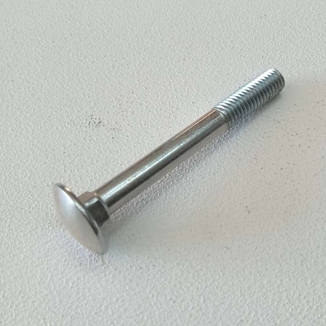 Vite carrettiere 6x100/21mm - 10pz vite metrica testa tonda con quadro sottotesta bassa resistenza