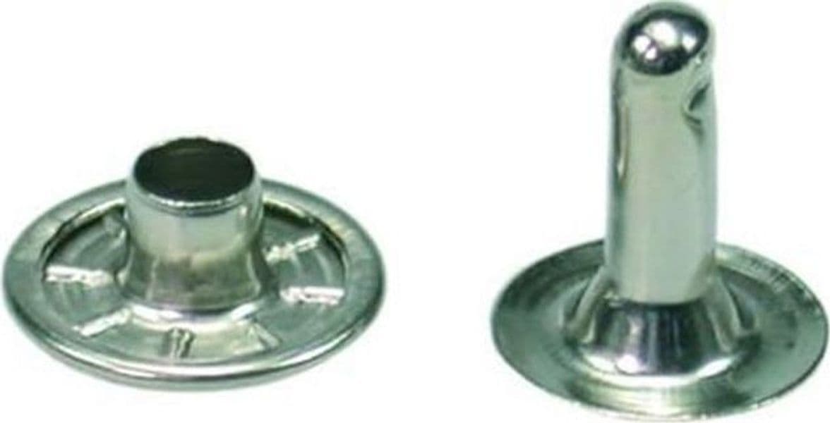 RIVETTI TUBOLARI acciaio nichelato - M.F. 039 testa ø mm.11- PZ 1000 FER 174732 in prodotto EuroStore07 - Alatri, commercioVirtuoso.it