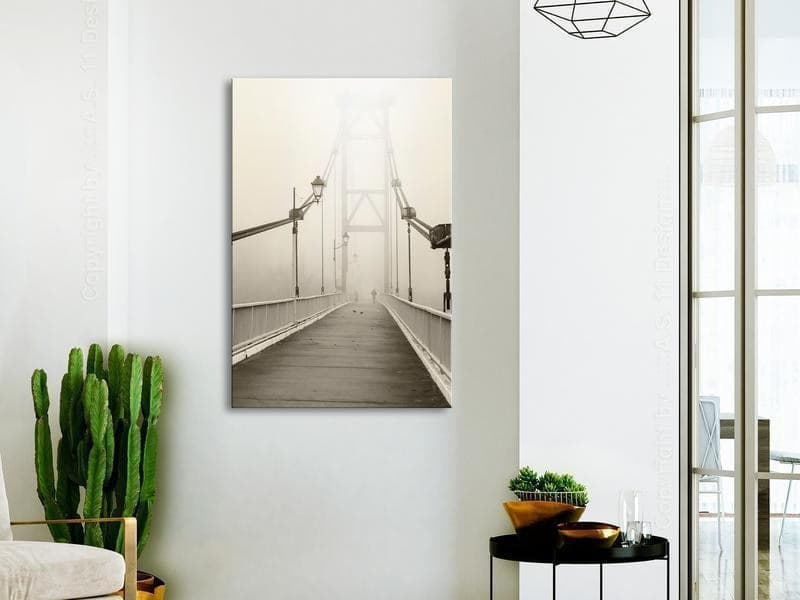 Quadro Bridge in the Fog (1 Part) Vertical in Poster e stampe Collezione Casa - Trebisacce, commercioVirtuoso.it