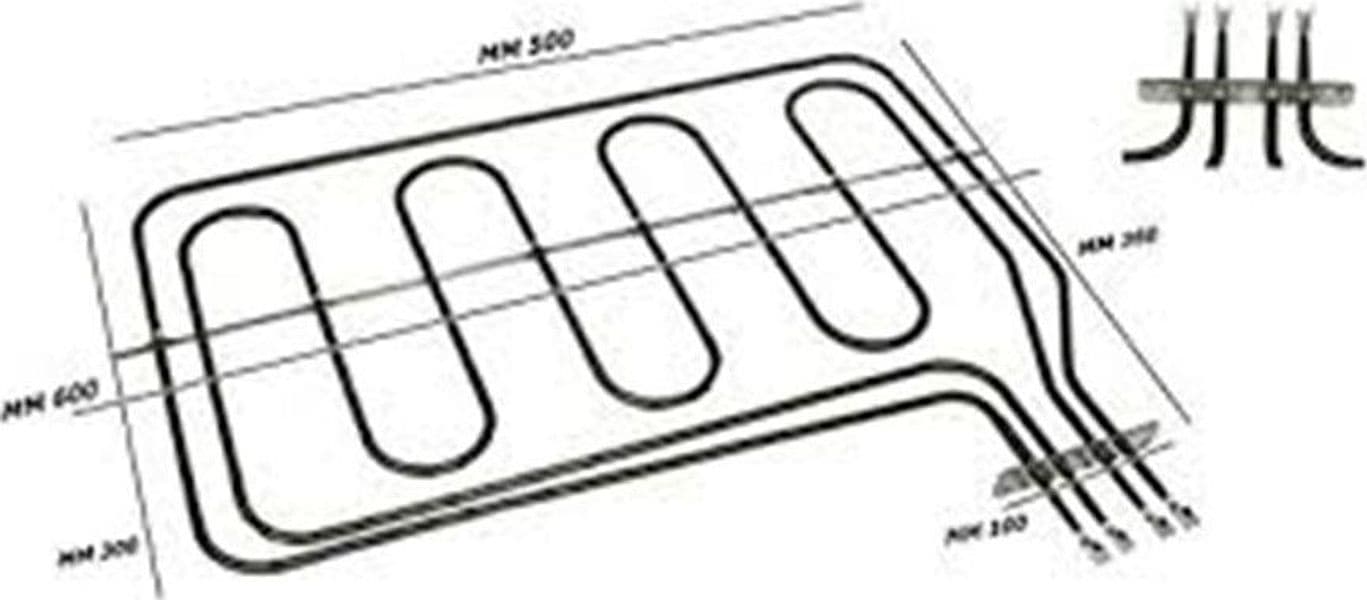 RESISTENZA SUPERIORE 3500W FORNO NARDI 040148009901R - MAXI FORNO RS 125 in prodotto EuroStore07 - Alatri, commercioVirtuoso.it