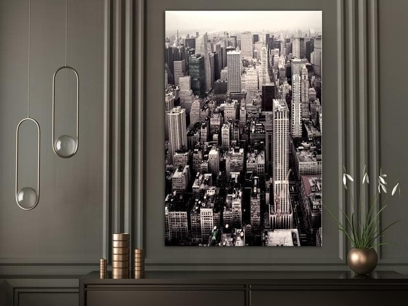 Quadro Manhattan In Sepia (1 Part) Vertical in Poster e stampe Collezione Casa - Trebisacce, commercioVirtuoso.it