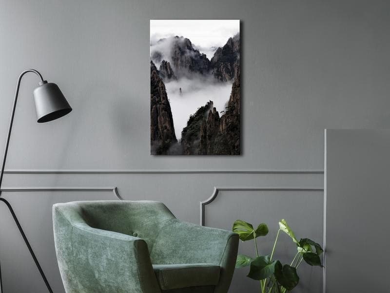 Quadro Fog Over Huang Shan (1 Part) Vertical in Poster e stampe Collezione Casa - Trebisacce, commercioVirtuoso.it