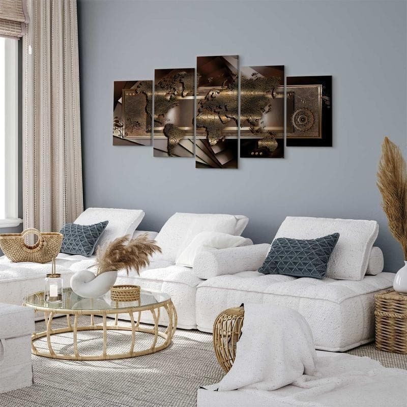 Quadro Mappa marrone castagna in Poster e stampe Collezione Casa - Trebisacce, commercioVirtuoso.it