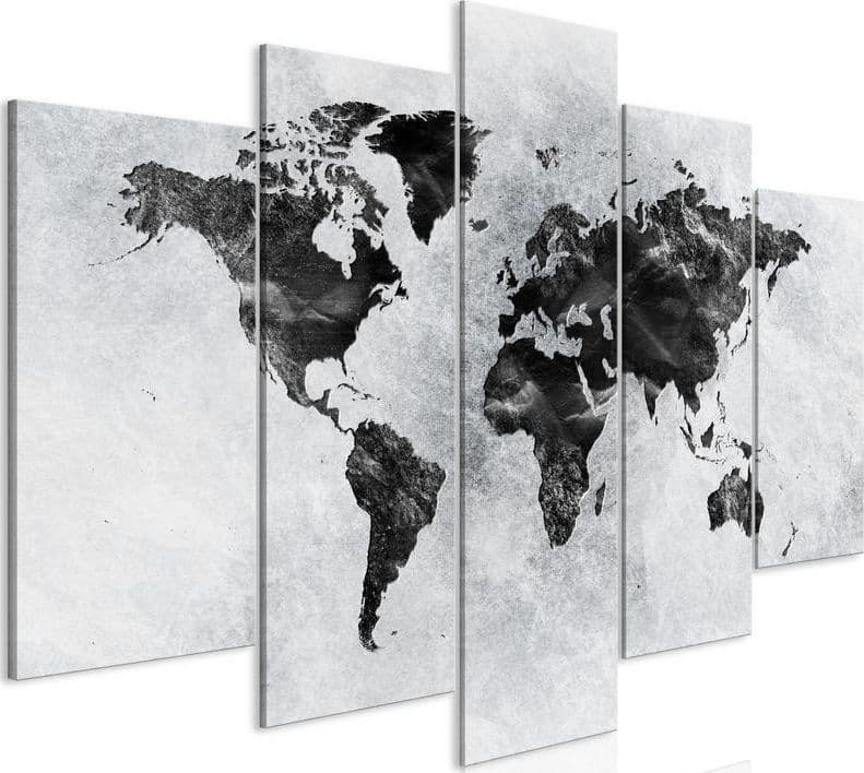 Quadro Concrete World (5 Parts) Wide in Dipinti Collezione Casa - Trebisacce, commercioVirtuoso.it